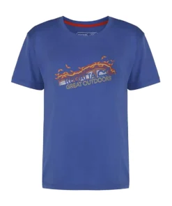 חולצה מנדפת Regatta Alvarado כחול ילדים