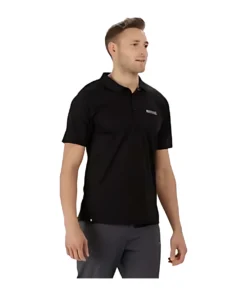 חולצת פולו מנדפת Regatta Maverick IV שחור גברים