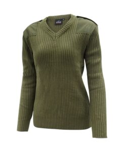 סוודר צבאי נשים זית Outdoor