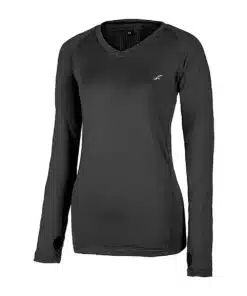 חולצה תרמית Outdoor Warm Up נשים שחור