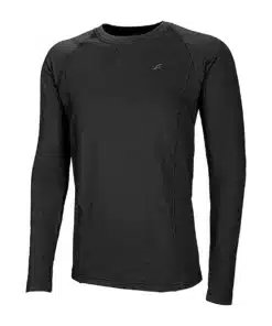 חולצה תרמית Outdoor Warm Up גברים שחור