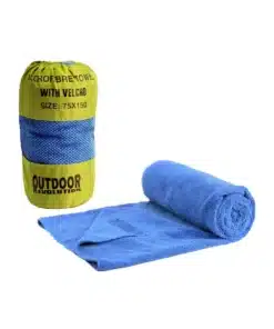 מגבת מנדפת Outdoor Micro Fiber כחול עם סקוצ'