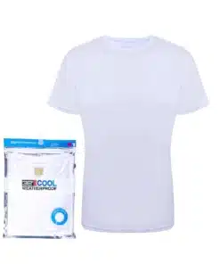 חולצה מנדפת קצרה לבן נשים 32Cool
