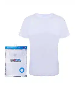חולצה מנדפת קצרה לבן גברים 32Cool