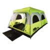 אוהל משפחתי Go Nature Rapid Cabin בירוק-ליים ל-10 אנשים, דלת פתוחה