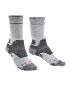 גרב טיולים Bridgedale Hike MidWeight Merino Performance Boot אפור שחור