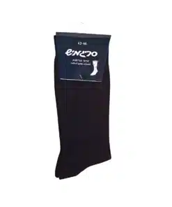 2 זוגות גרבי גבר נוחות שחור סריגמיש