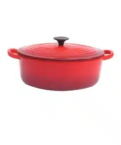 סיר אובלי אדום 4.5 ליטר