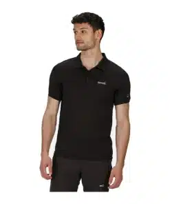 חולצת פולו לטיולים Regatta Remex Black גברים