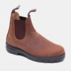 מגף Blundstone 562 Crazy Horse בחום כהה, מבט צד עם פנל אלסטי ולשוניות משיכה