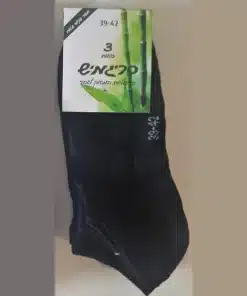 שלישיית קרסוליות במבוק שחור גברים סריגמיש