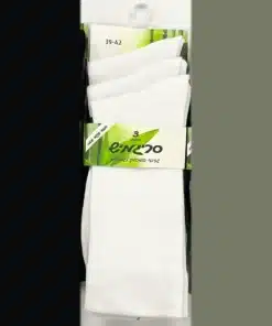 שלישיית גרביים במבוק לבן גברים סריגמיש