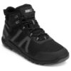 נעל Xero X-Cursion Fusion שחורה-טיטניום לגברים, מבט צד עם סוליה בולטת