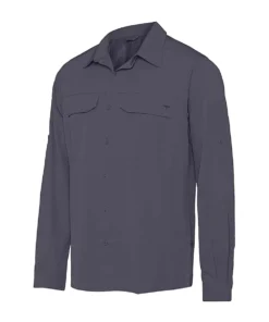 חולצת טיולים מכופתרת Nord Blue Sunniva אפור כהה גברים