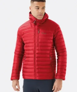 מעיל פוך Rab Microlight Alpine אדום גברים