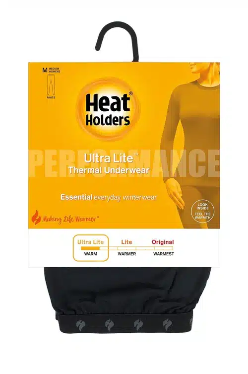 מכנס טרמי Heat Holders Ultra Lite שחור נשים – תמונה 2