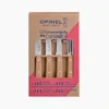 סט מטבח קטן Opinel - אריזת קרטון עם שני סכינים וקולפן בעלי ידית עץ