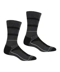 2 זוגות גרבי טיולים Regatta Samaris 3Season Black/DkSteel גברים