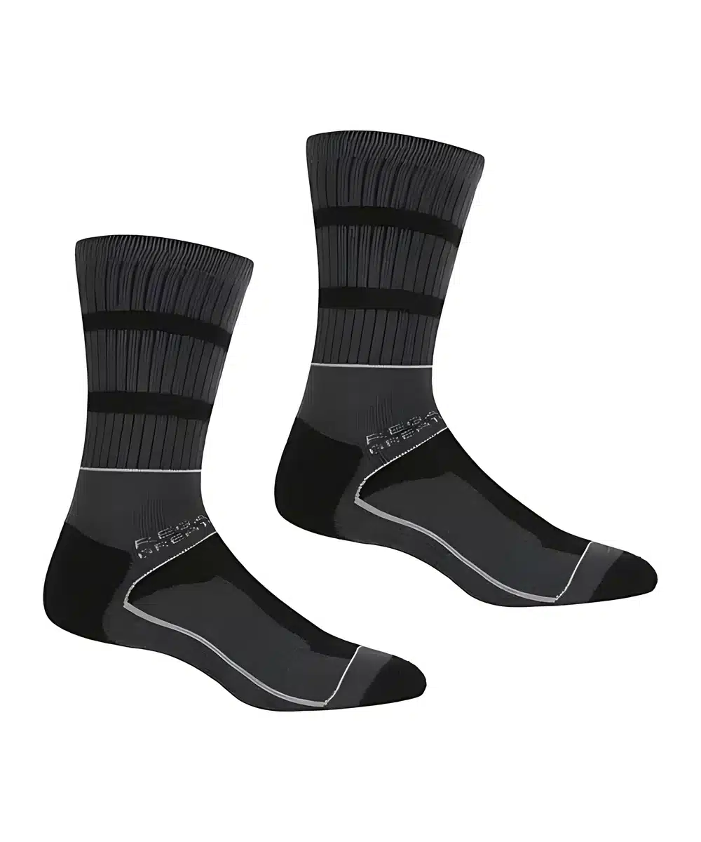 2 זוגות גרבי טיולים Regatta Samaris 3Season Black/DkSteel גברים