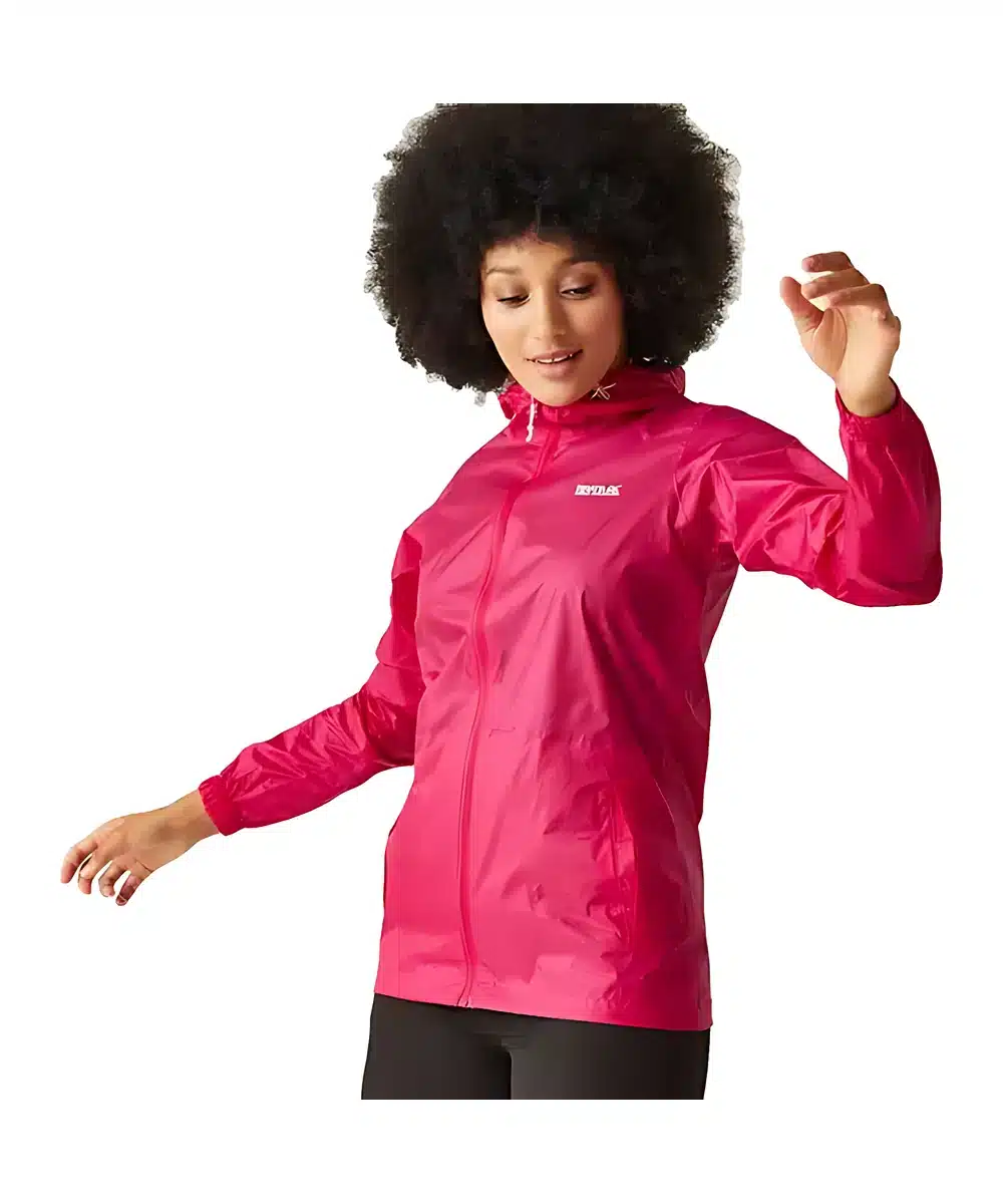 מעיל גשם מתקפל Regatta Pack it Jacket Pink Potion נשים