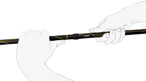 זוג מקלות הליכה CAMP Laser שחור – תמונה 4