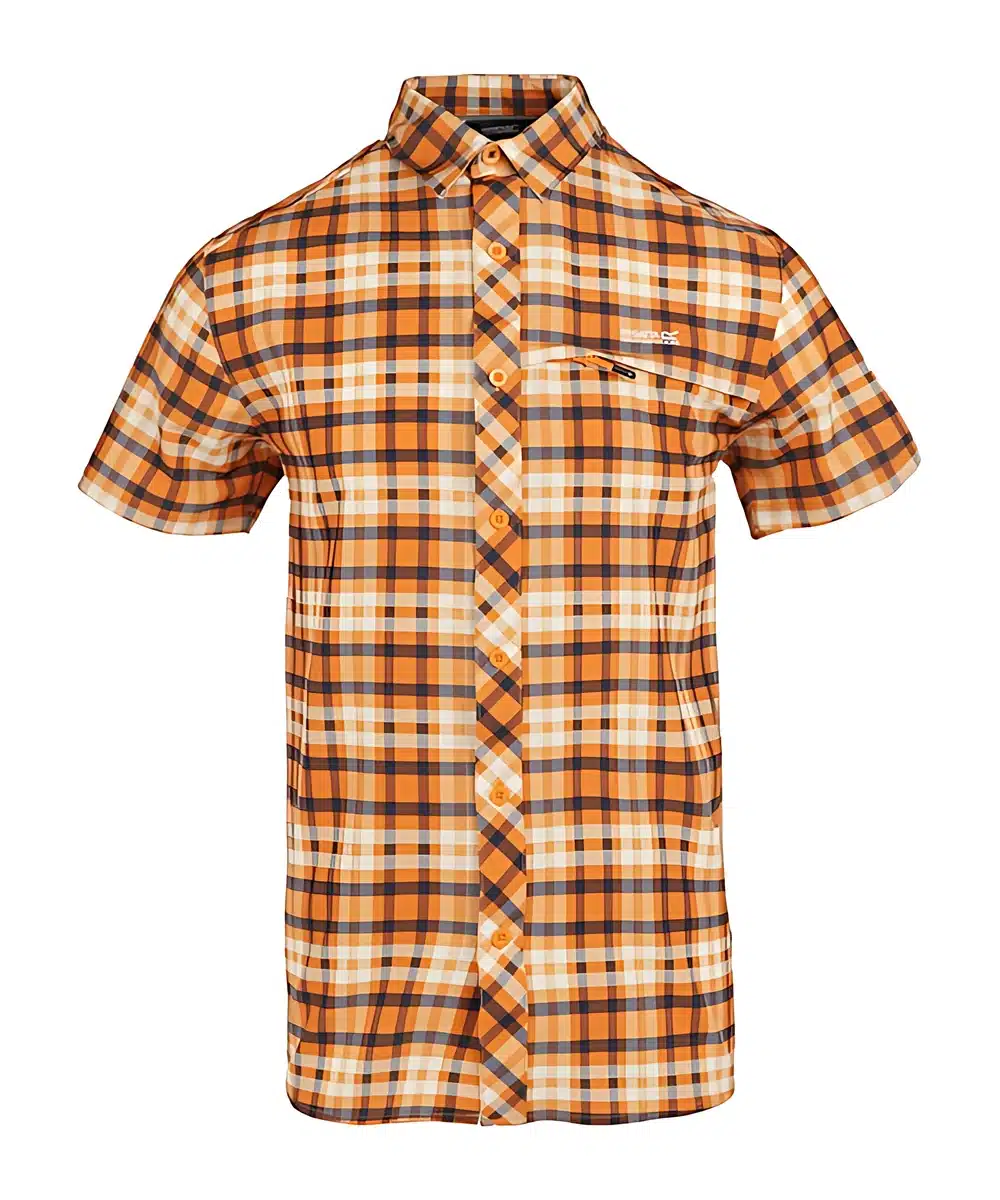 חולצת טיולים מכופתרת Regatta Travel PackAwy Persimmon Check