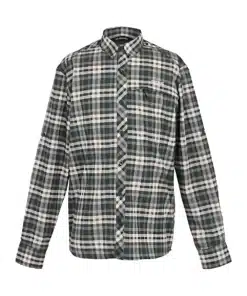 חולצת טיולים ארוכה מכופתרת Regatta Travel Packaway Agave Green Check