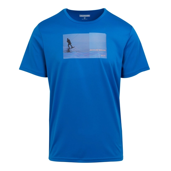 חולצה מנדפת Regatta Fingal Slogan III כחול אוקספורד גברים