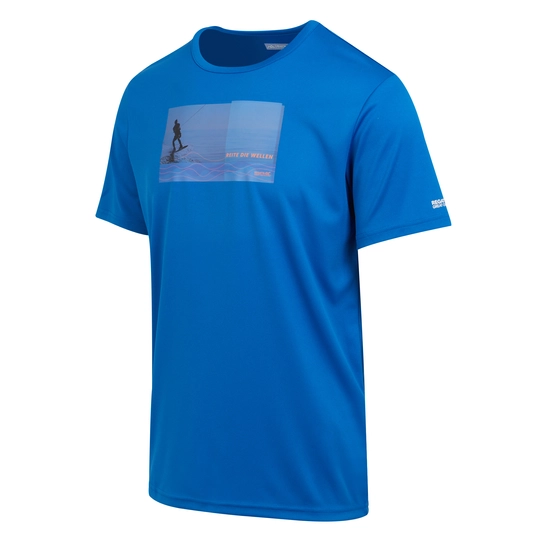⁦חולצה מנדפת Regatta Fingal Slogan III כחול אוקספורד גברים⁩ – תמונה ⁦2⁩