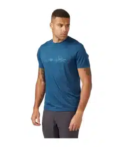 חולצה קצרה Rab Mantle Tessalate כחול