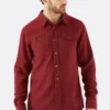 חולצה ארוכה Rab Perimeter Oxblood Red גברים