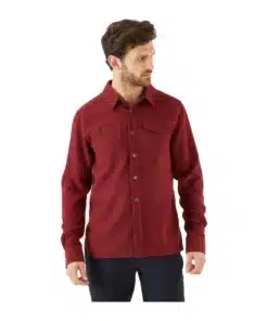 חולצה ארוכה Rab Perimeter Oxblood Red גברים