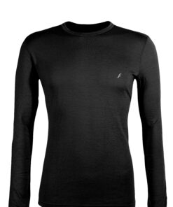 חולצה טרמית צמר Outdoor Merino 150 שחור גברים