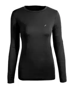 חולצה טרמית צמר Outdoor Merino 150 שחור נשים
