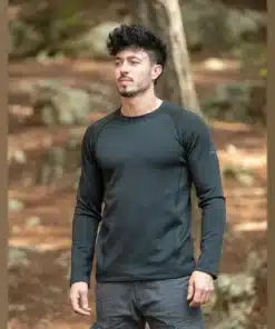 חולצה טרמית Outdoor Heat On שחור גברים