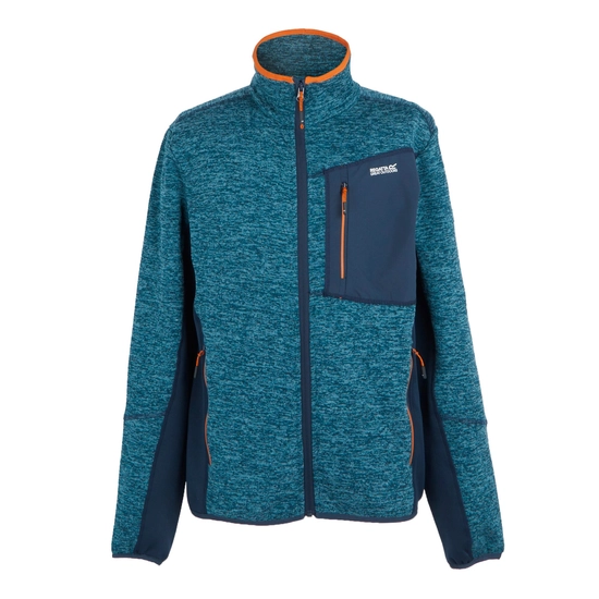 ⁦ג'קט פליז Regatta Baslinn Moroccan Blue Navy Marl גברים⁩ – תמונה ⁦5⁩