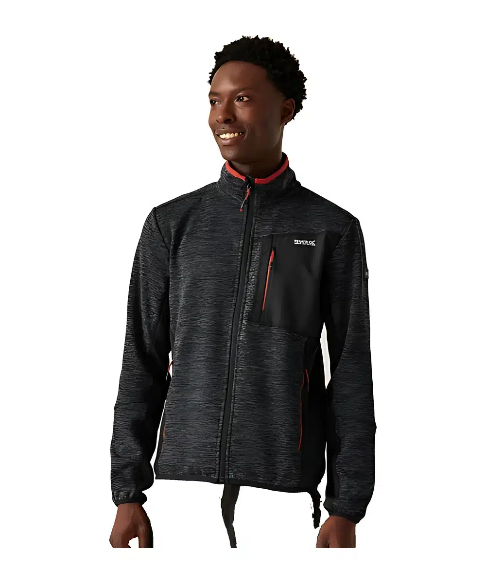 ג'קט פליז Regatta Baslinn Black Marl Black גברים