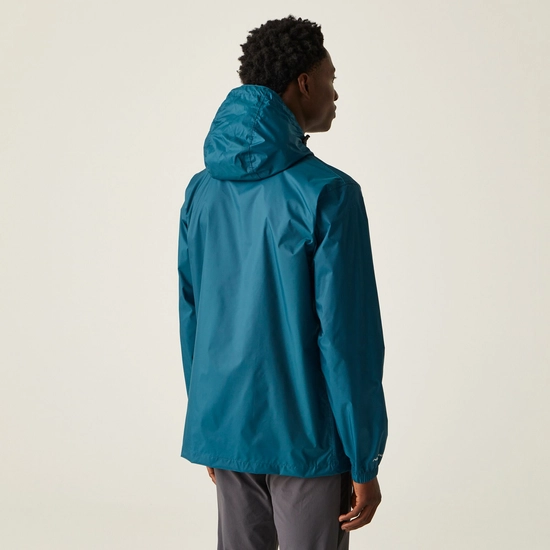 ⁦מעיל גשם Regatta Pack It Jacket III Moroccan Blue גברים⁩ – תמונה ⁦2⁩