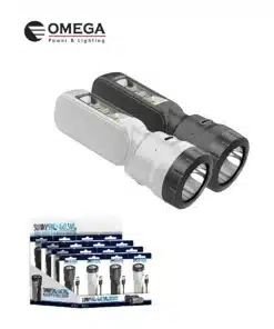 פנס נטען דו כיווני סאני 5W + כבל טעינה Omega
