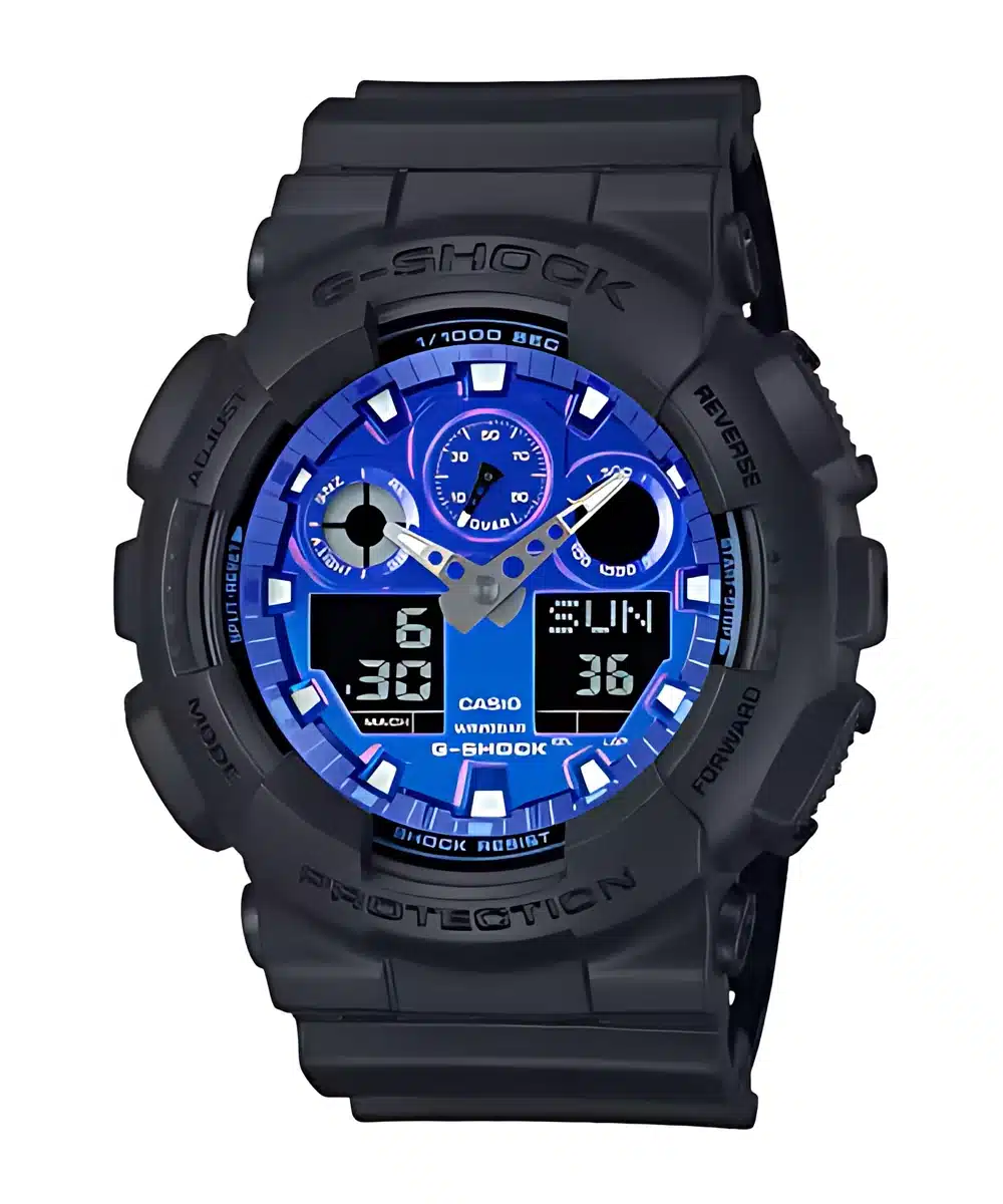 שעון G-Shock GA-100BP-1ADR שחור-כחול