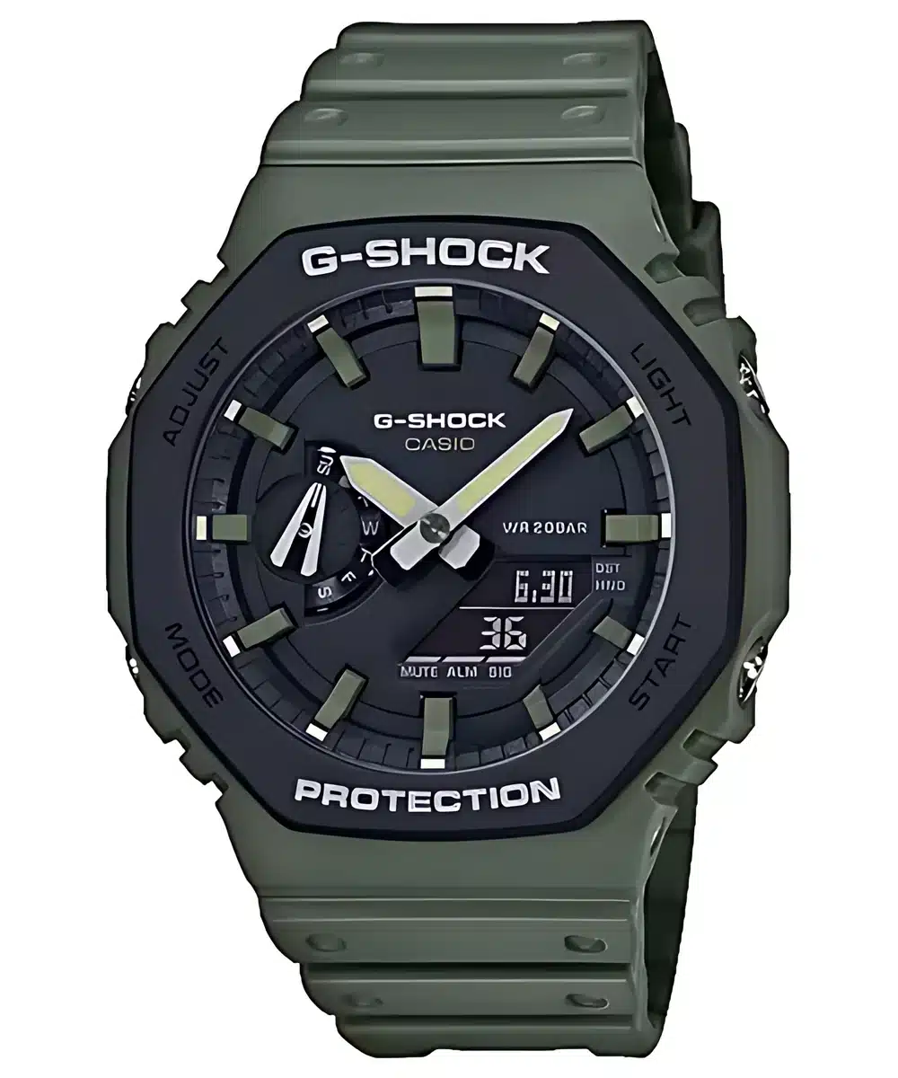 שעון G-Shock GA-211OSU-3ADR ירוק-זית