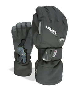 כפפות סקי וסנובורד Level Half Pipe GORE-TEX® BIOMEX שחור