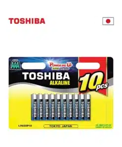 10 יחידות אלקליין בליסטר TOSHIBA AAA LR03