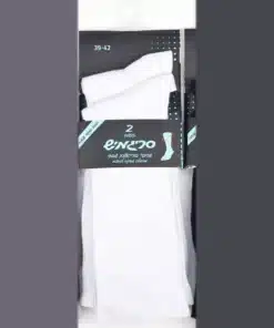 2 זוגות גרבי גבר נוחות לבן סריגמיש