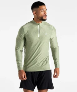 חולצת פעילות ארוכה Dare2B Power Up III Jersey HedgeGrnMarl גברים