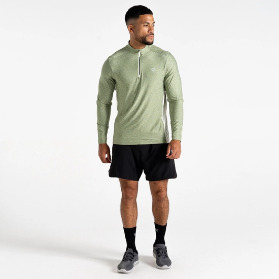 ⁦חולצת פעילות ארוכה Dare2B Power Up III Jersey HedgeGrnMarl גברים⁩ – תמונה ⁦2⁩