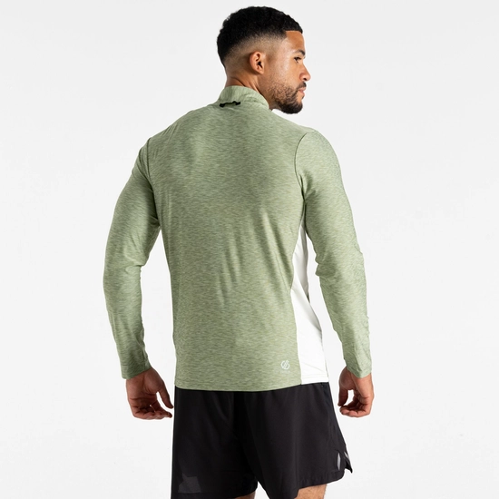 ⁦חולצת פעילות ארוכה Dare2B Power Up III Jersey HedgeGrnMarl גברים⁩ – תמונה ⁦3⁩
