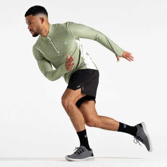 ⁦חולצת פעילות ארוכה Dare2B Power Up III Jersey HedgeGrnMarl גברים⁩ – תמונה ⁦7⁩