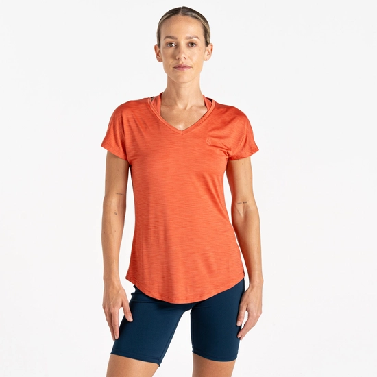 חולצה מנדפת Dare2B Vigilant Tee Burnt Sienna נשים