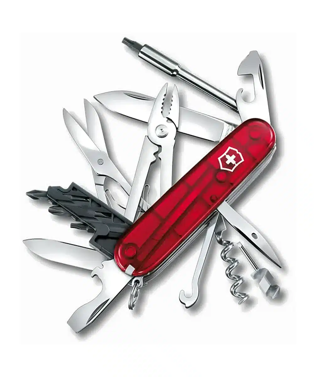 אולר Victorinox Cybertool אדום שקוף